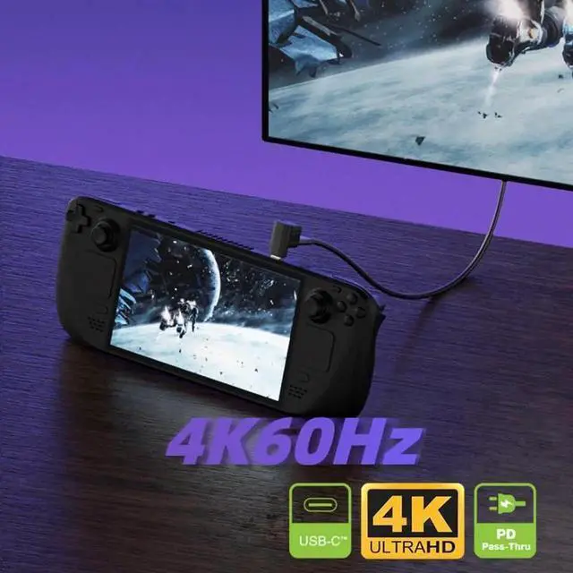 Alt view image 5 of 7 - 10Gbps USB3.1 Type C Male to Dual Female Power Data Splitter Adapter Up Angled Compatible with Steam Deck Laptop