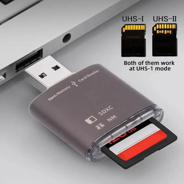 Alt view image 2 of 6 - USB 3.0 to NM Nano Memory Card & SD Card Reader Writerfor Mate Seial Phone & Camera & Laptop