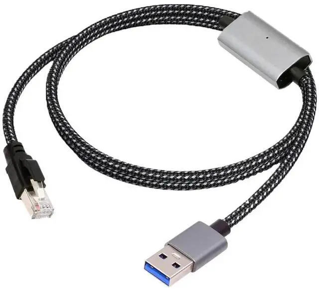 Main image of USB to Ethernet Cable USB3.0 Type-A to RJ45 Male Cord Directly Connected 1000Mbps Gigabit LAN Network Compatible with USB2.0