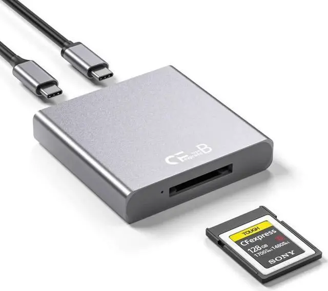 Main image of USB3.1 Type-C USB3.0-A to CF Express Extension Card Reader for CFE Type-B Support R5 Z6 Z7 CFB Memory Card