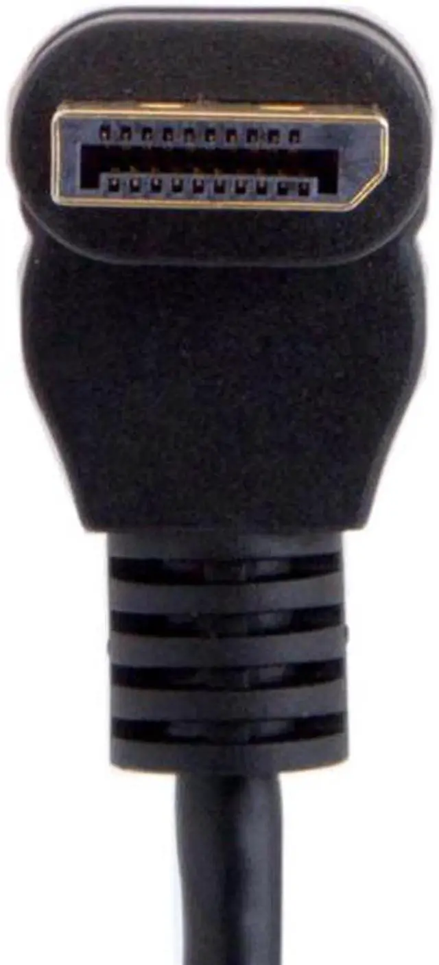 Alt view image 7 of 7 - DP-015-DN DisplayPort Display Port Male to Female 90 Degree Down Angled Extension Cable