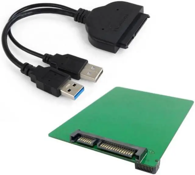 Alt view image 2 of 6 - U3-067+SA-118 USB 3.0 to SATA 22pin 2.5" Hard Disk to WD5000MPCK SFF-8784 SATA Express SSD Adapter