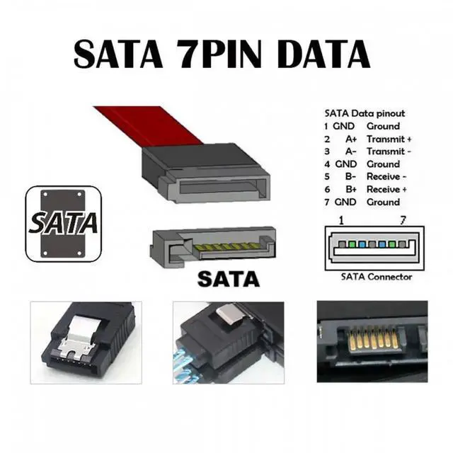 Alt view image 7 of 7 - 50CM Slimline SAS 4.0 SFF-8654 8i 74pin Host Raid to 8 SATA 7pin Target Hard Disk Fanout Raid Cable 1-to-8 Splitter