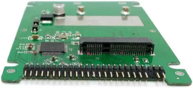 Main image of mSATA mini PCI-E SATA SSD to 2.5 inch IDE 44pin Notebook Laptop hard disk case Enclosure White SA-106