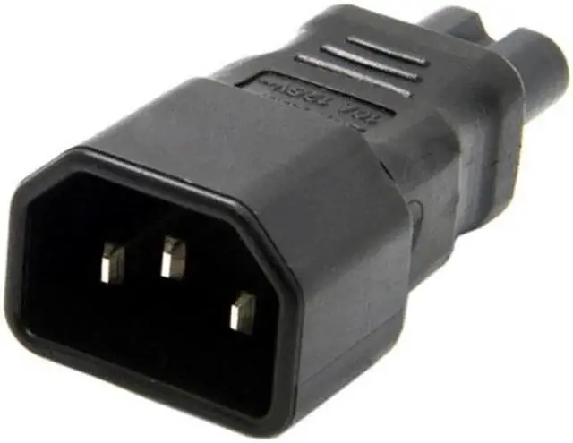 Alt view image 4 of 7 - PW-035 Standard Molded IEC 320 C14 Socket to IEC C7 Plug AC Power Adapter Set UL Approved