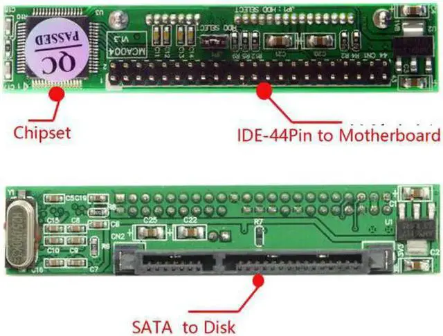 Alt view image 7 of 7 - EP-045 SATA Female to IDE 44Pin Converter Adapter PCBA for Laptop2.5" Hard Disk Drive