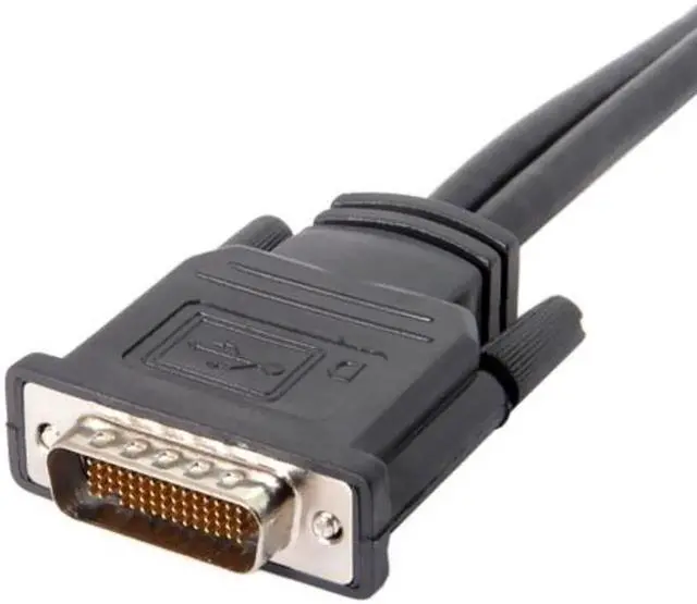 Alt view image 5 of 7 - DB-028 DMS-59Pin Male to Dual HDMI 1.4 HDTV Female Splitter Extension Cable for PC Graphics Card