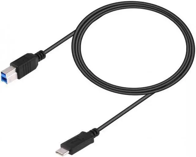 Alt view image 6 of 7 - UC-115-BK USB-C USB 3.1 Type C Male Connector to USB Standard B Male Data Cable for MacLaptop Black