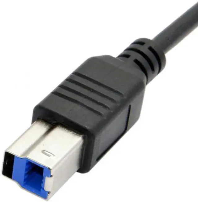 Alt view image 7 of 7 - UC-115-BK USB-C USB 3.1 Type C Male Connector to USB Standard B Male Data Cable for MacLaptop Black