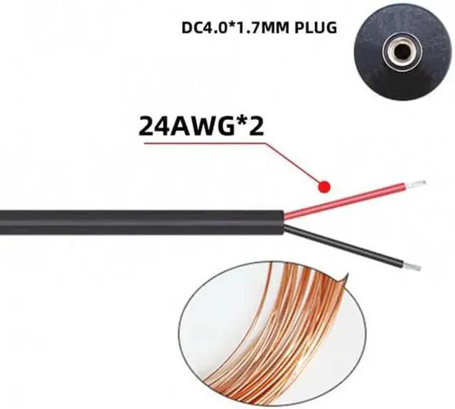 Alt view image 4 of 6 - U2-067-4017MM-2PCS 2pcs/lot USB 2.0 Male Type-A to 5V DC 4.0x1.7mm DC Power Round Plug Cable 150cm 24AWG