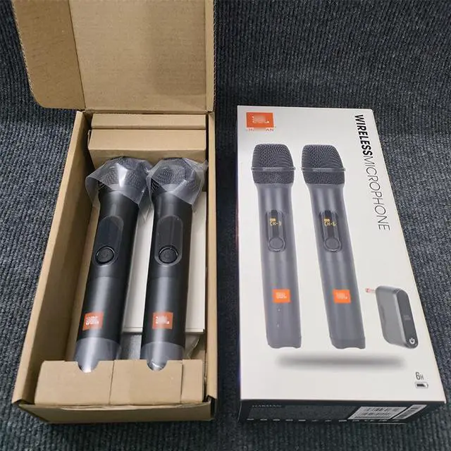 Alt view image 3 of 5 - trade wireless microphone WIRELESSMICAM MICROPHONE for singing with two microphones connected UHF microphone