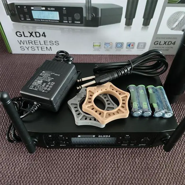 Alt view image 5 of 5 - GLXD4-one-to-two SM58 stage singing Beta58A FM U-band microphone