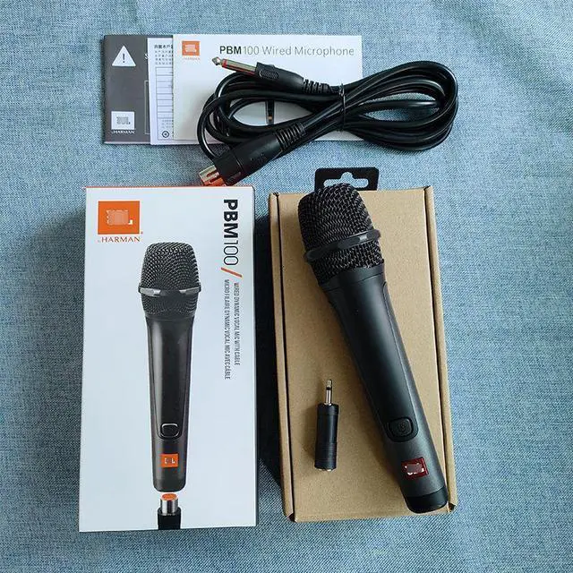 Alt view image 4 of 5 - PBM100 wired dynamic microphone for home singing, ive streaming, recording, handle-mounted audio amplifier, poweramplifier,microphone