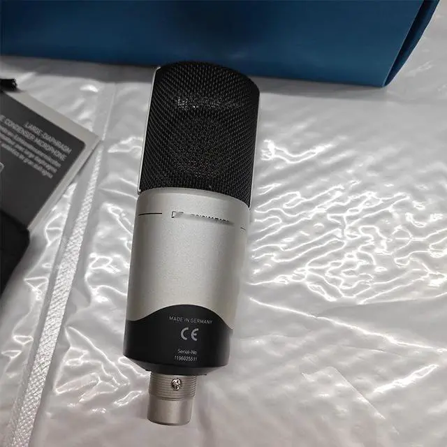 Alt view image 3 of 5 - MK4 wired condenser microphone with large diaphragm audio recording sound card singinghostsinging live streamingmicrophone
