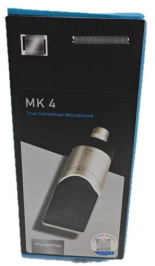 Alt view image 2 of 5 - MK4 wired condenser microphone with large diaphragm audio recording sound card singinghostsinging live streamingmicrophone
