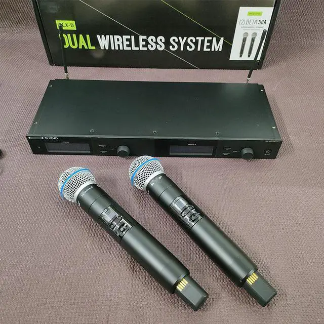 Alt view image 4 of 5 - SLXD24D dual-microphone with wireless function SM58 stage performance Beta58A handheld microphone