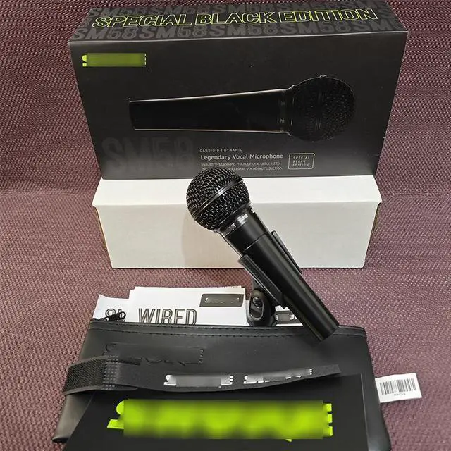 Main image of SM58 Black Warrior Colector's Edition wired dynamic microphone- karaoke stage performance recording microphone