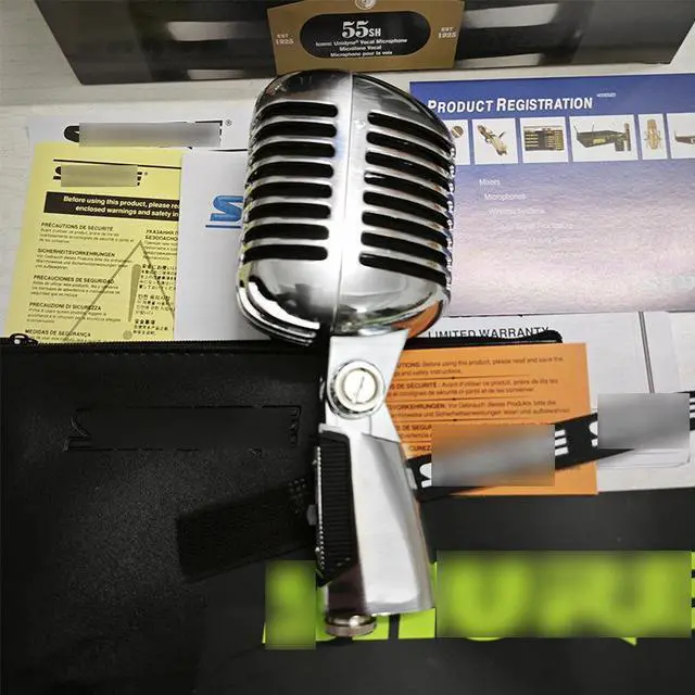 Alt view image 3 of 5 - 55SH wired dynamic microphone for stage performances, karaoke, professional export vintage microphone