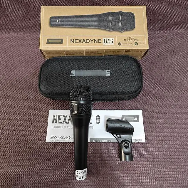 Main image of NXN8S wired microphone, KTV singing live streaming stage karaoke dynamic diaphragm microphone.
Nexadyne