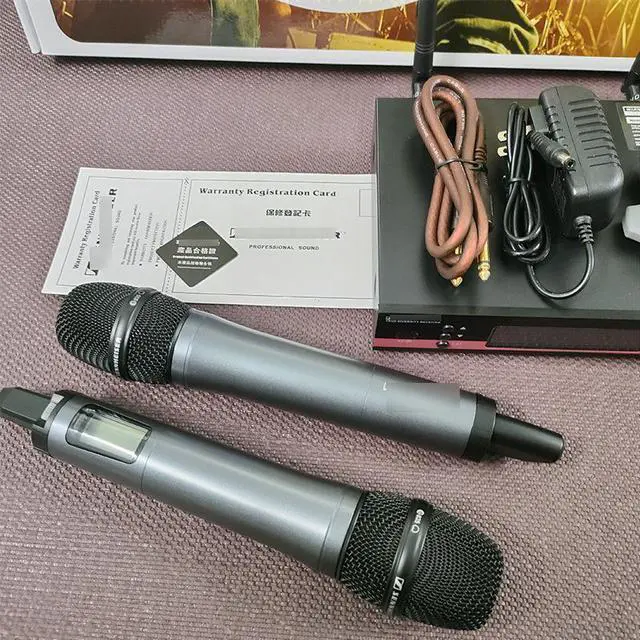 Alt view image 3 of 5 - EW100 G3 wireless microphone forone-to-two stage performances,singing, wedding events, professional E835 microphone
