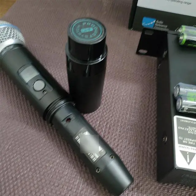 Alt view image 3 of 5 - One-to-two wireless microphone GDX30 for home use,KTv singing stage pefomance, weddingevent, supportingmicrophone