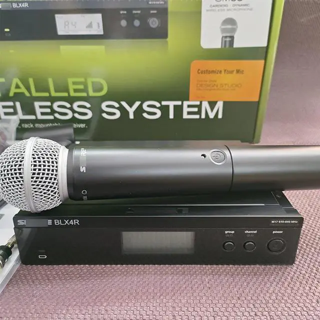 Alt view image 3 of 5 - BLX24R SM Beta58A wireless microphone for stage live performance, handheld dynamic microphone