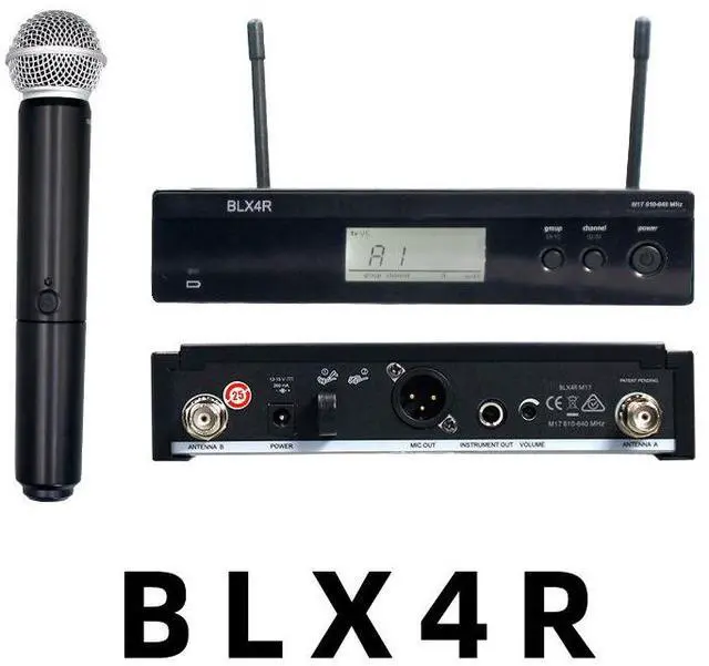 Main image of BLX24R SM58 Beta58A wireless microphone for stage performances, singing, dynamic microphone