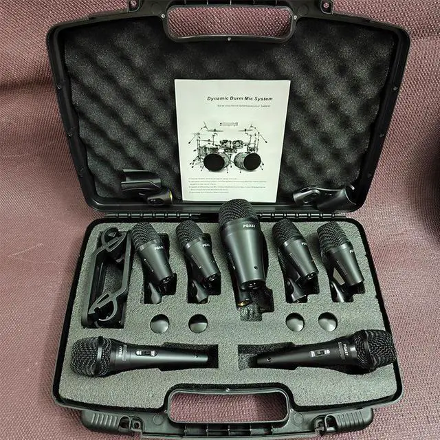 Alt view image 2 of 5 - PGADRUMKIT7 microphone set instrument stand,drum instrument,microphone forstage perfommance, stage microphone