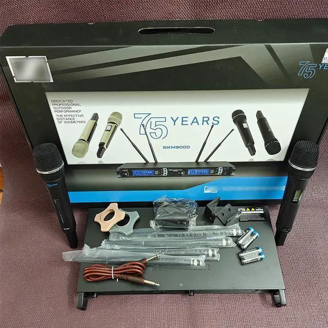 Alt view image 2 of 6 - 75th anniversary SMK9000 wireless microphone75 YEARs stage performance singing one microphone fortwo speakers