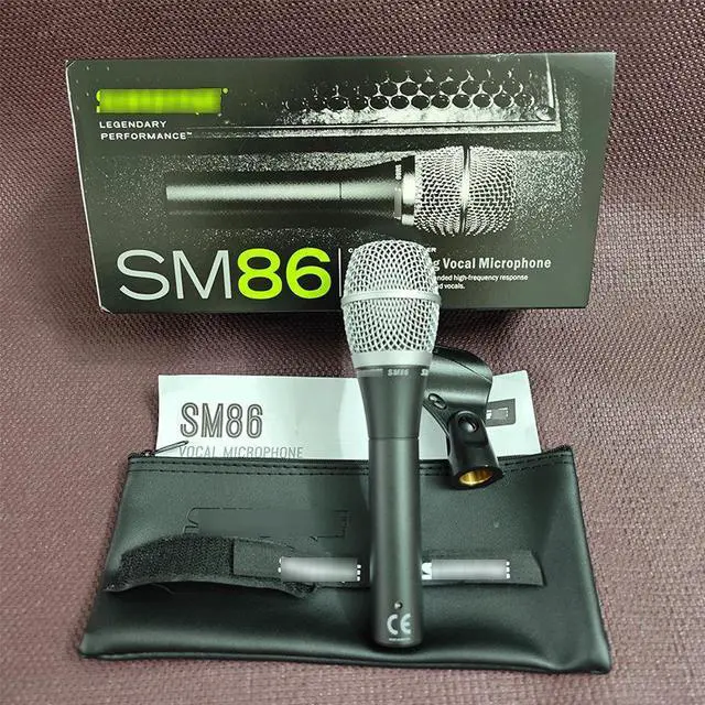 Main image of SM86 wired microphone for karaoke, outdoor stage performance, singing, professional dynamic handheld microphone