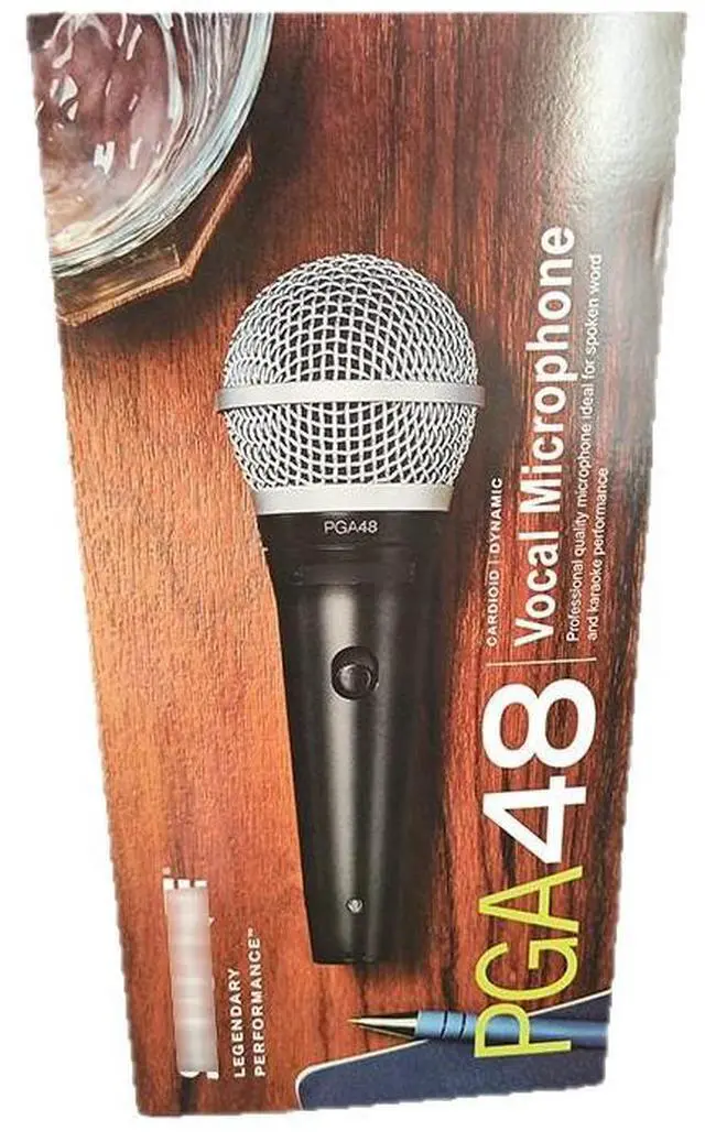 Main image of PGA48 wired moving;coil microphone,suitable forstage performances, karaoke,hosting live broadcasts,and professionalmicrophones.