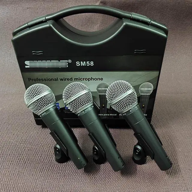 Alt view image 5 of 5 - SM58s microphone portable case set for stage performances SM58LC professional wired dynamic microphone