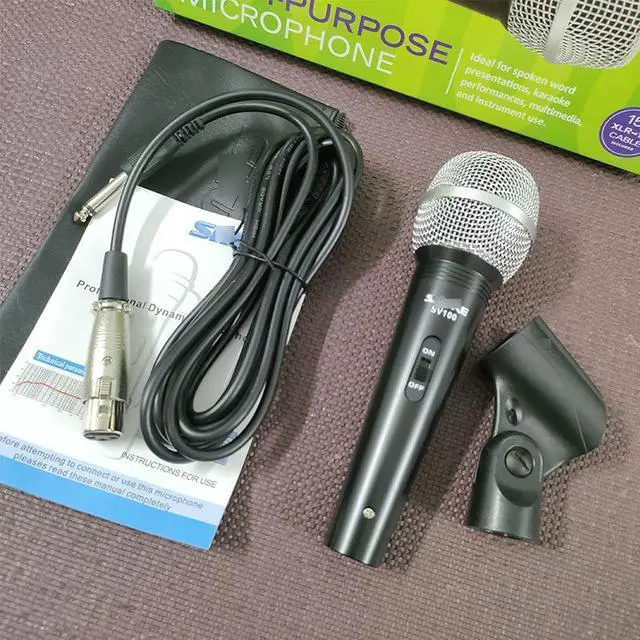 Alt view image 3 of 5 - SV100 wired microphone, professional dynamic microphone for stage performances, karaoke hosting and ivestreamingduringevents.