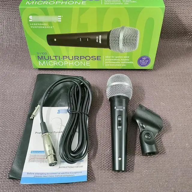 Alt view image 4 of 5 - SV100 wired microphone, professional dynamic microphone for stage performances, karaoke hosting and ivestreamingduringevents.