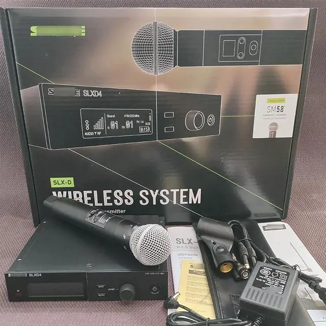 Main image of SLX-D one-to-one wireless microphone for stage performance and karaoke host SLXD24 microphone