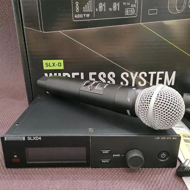 Alt view image 4 of 5 - SLX-D one-to-one wireless microphone for stage performance and karaoke host SLXD24 microphone
