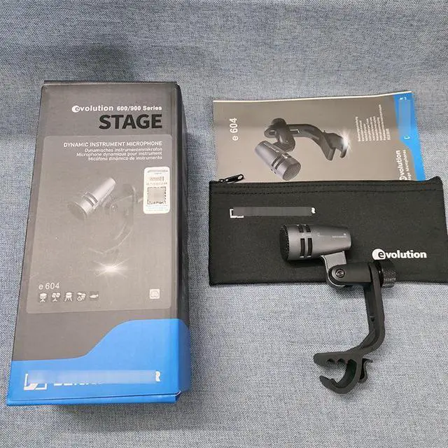 Main image of E604 heart-shaped musical instrument drumming ring with wired microphone forsmaldrumset arm-mounted