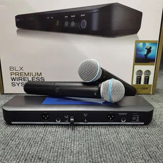 Alt view image 5 of 5 - BLX288/BETA58A SM58 wireless microphone- one-to-two stage peformance dynamic microphone