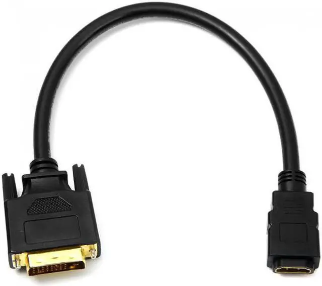 Alt view image 6 of 7 - DB-037 DVI 24+1 Male ale to HDMI Female Adapter Converter Cable For PC Laptop HDTV 10cm
