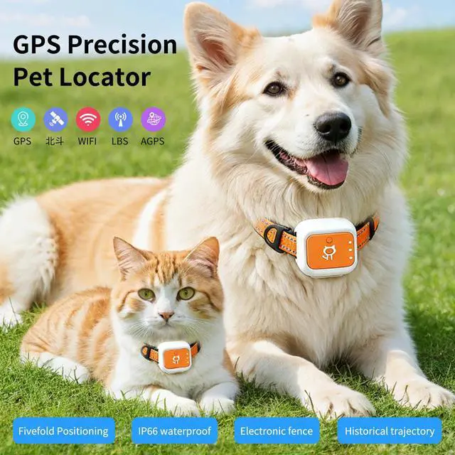 Alt view image 5 of 7 - G0lPetTrackingLocator-IP66Waterproof LocatorforCats and Dogs, withContactCharging Ultra-longBattery Life, GPs Anti-loss Device