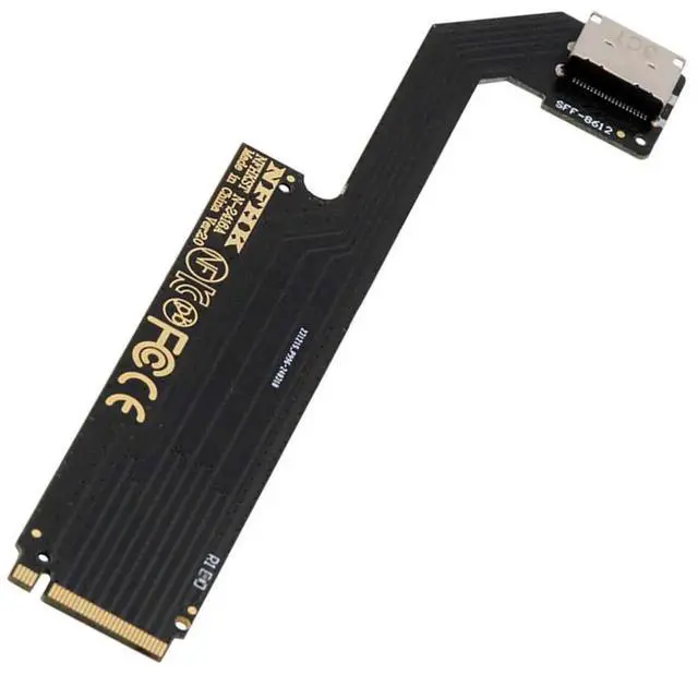 Alt view image 7 of 7 - PCI-E 4.0 M.2 M-key to Oculink SFF-8612 SFF-8611 Host Adapter for 2024 ThinkBook 16+ AMD8845 External Graphics Card & SSD