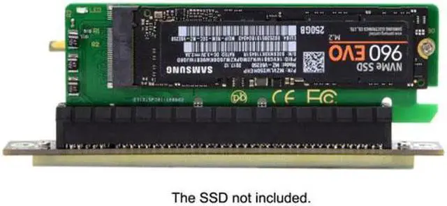 Alt view image 5 of 7 - SA-001 NGFF M-key NVME AHCI SSD to PCI-E 3.0 16x x4 Adapter for XP941 SM951 PM951 A110 m6e 960 EVO SSD