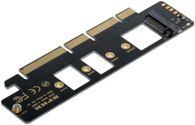Alt view image 5 of 6 - NGFF M.2 M-key NVME AHCI SSD to PCI-E 3.0 16x 4x Adapter for 110mm 80mm SSD SA-021
