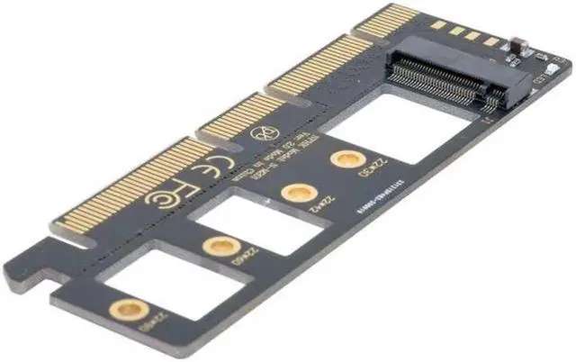 Alt view image 7 of 7 - SA-001-BK-OD NGFF M-key NVME M.2 SSD to PCI-E Express 3.0 16x X4 Adapter without Bracket