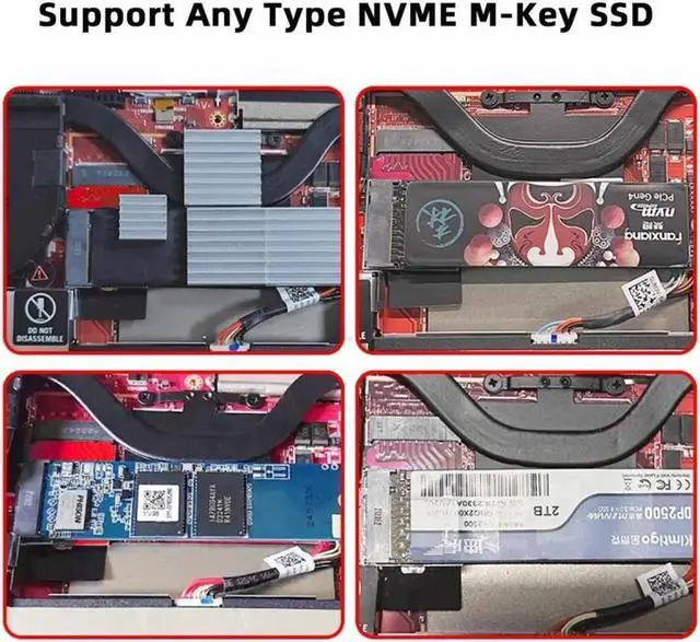 Alt view image 5 of 7 - NVME M-Key 22x30mm to 22x80mm NGFF Extension SSD Upgrade Adapter Compatible with ROG Ally Gaming