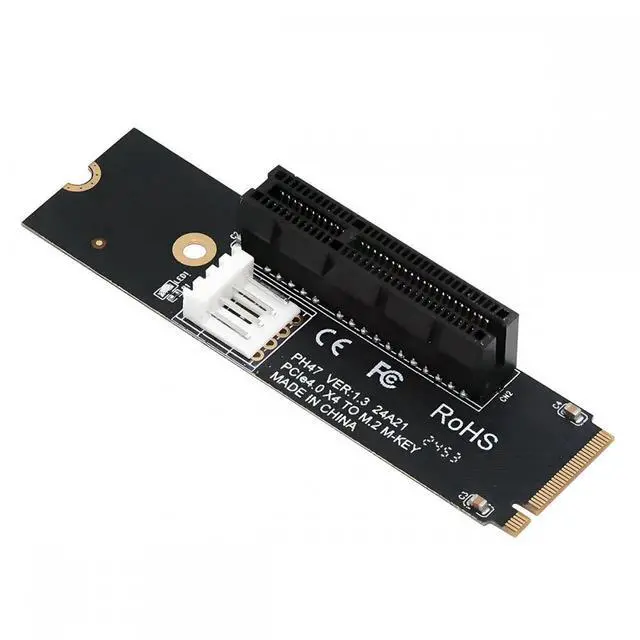 Main image of M.2 NGFF NVMe M-Key Extender to PCI-E X1 X4 X8 X16 Graphics Card Riser Adapter PCI-Express for M2 2260 2280