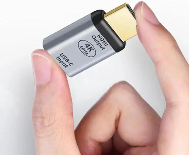 Alt view image 3 of 7 - UC-012-HDF USB-C Type C Female Source to HDMI Sink HDTV Adapter 4K 60hz 1080p for TabletPhoneLaptop