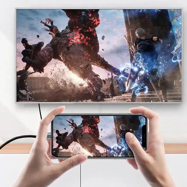 Alt view image 4 of 7 - UC-012-HDF USB-C Type C Female Source to HDMI Sink HDTV Adapter 4K 60hz 1080p for TabletPhoneLaptop