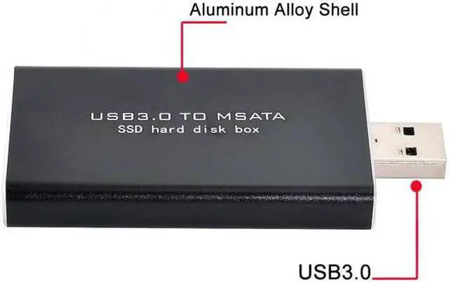 Alt view image 5 of 7 - U3-034 Mini PCI-E mSATA to USB 3.0 External SSD PCBA Conveter Adapter Pen Driver Card with Case