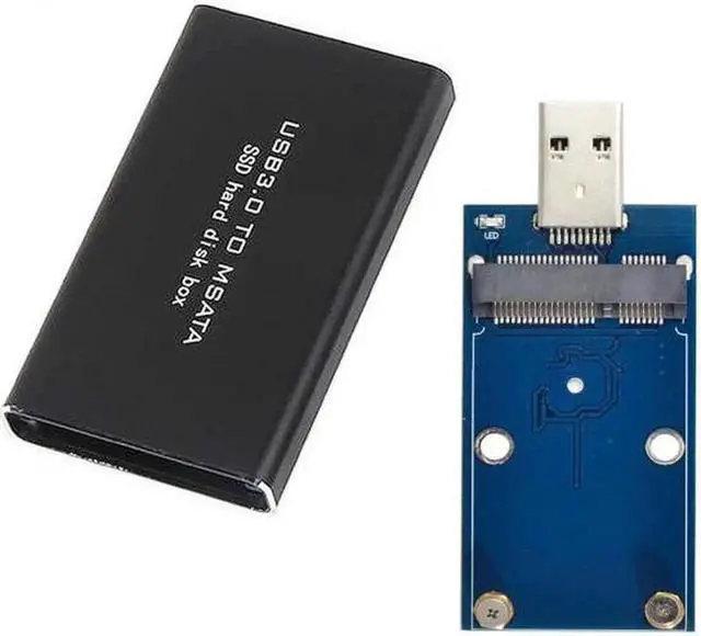 Alt view image 6 of 7 - U3-034 Mini PCI-E mSATA to USB 3.0 External SSD PCBA Conveter Adapter Pen Driver Card with Case